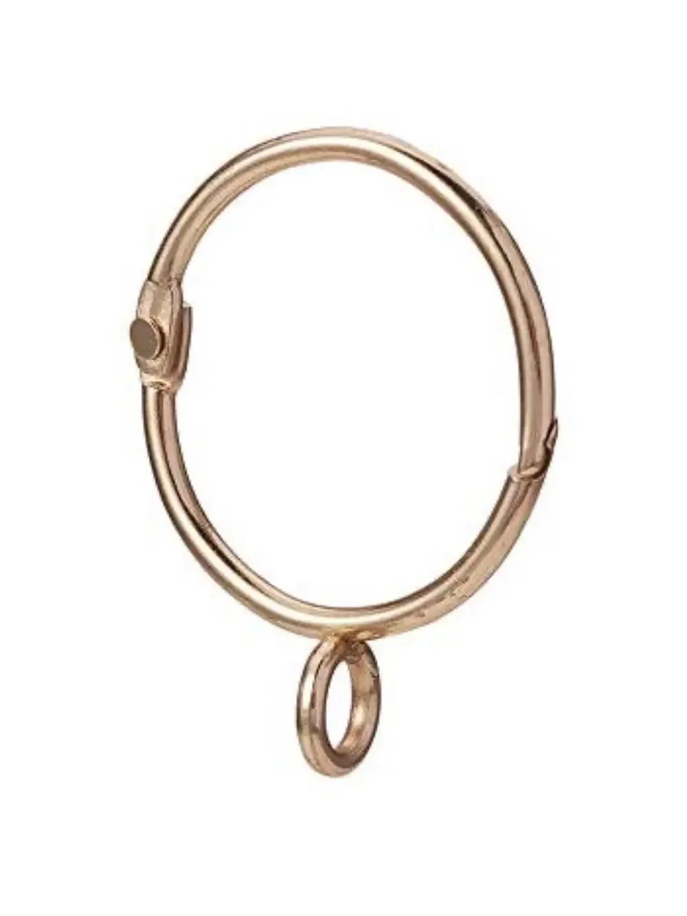 8 piece Brass Gold Metal Curtain Drapery Rings Eyelets